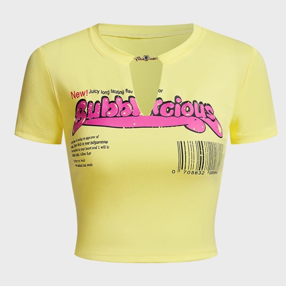 M Kolly  Yellow Crop top